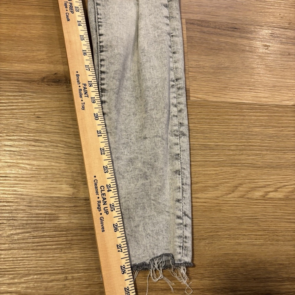True Religion Jeans Women's 31 Jennie Curvy Mid Rise Skinny Gray Acid Wash Retro - Picture 15 of 16